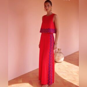 MISTER ZIMI RED JUMPSUIT